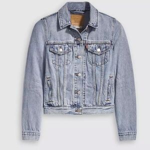 Levi's Cotton Denim Trucker Jacket Size: Medium